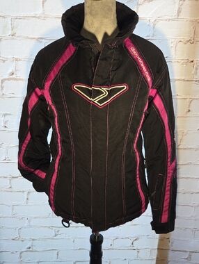 Women's FXR Black Snowmobike Jacket with Pink Accents - Performance Insulated